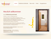 Tablet Screenshot of feldenkraispraxis-basel.ch